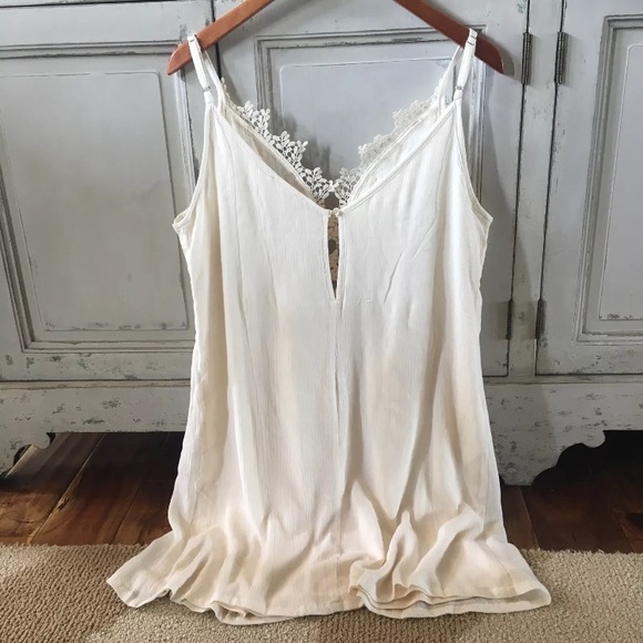 Figleaffashion | Tops | Last One Crochet Lace Layering Tunic Top ...